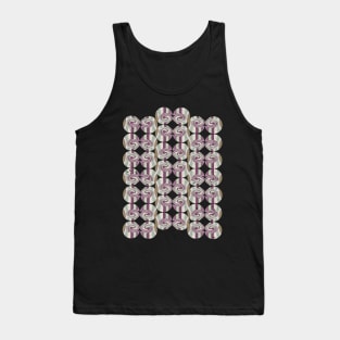 Colorful Spiral circle Shapes seamless pattern Tank Top